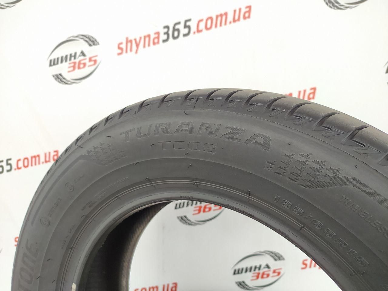 185/65 r15 bridgestone turanza t005 6mm шини бу