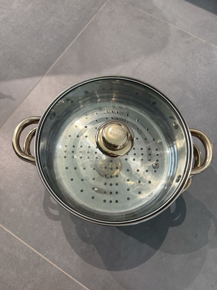 Garnek do gotowania na parze 3sztuki KaiserHoff 24cm.