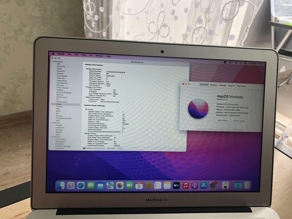 MacBook Air 13" 2017 i5 RAM 8GB SSD 128GB