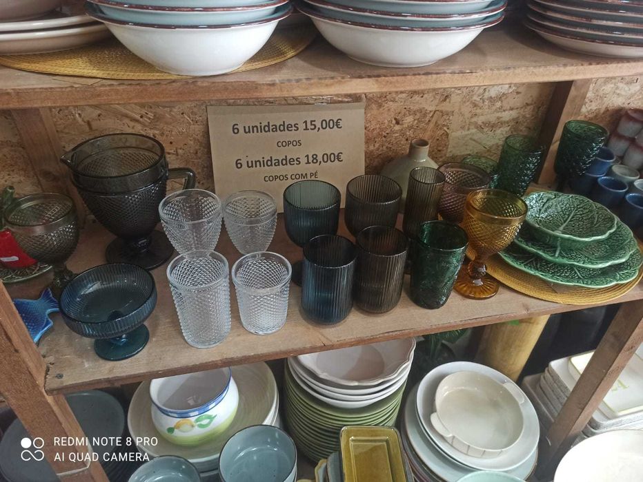 NOVO! Copos em Vidro Vintage Estilo e Elegância à Sua Mesa