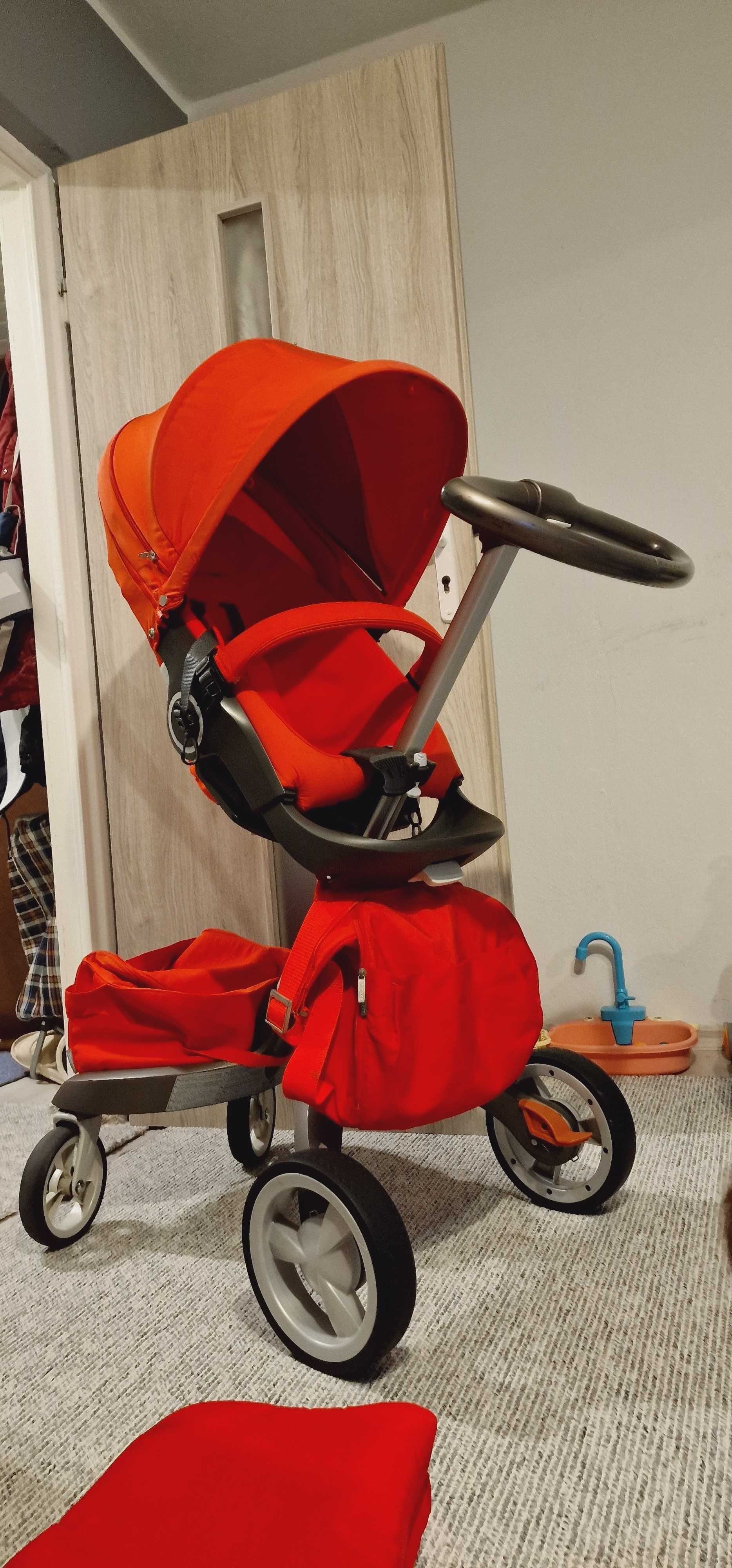 Wózek Stokke Xplory 3w1 czerwony