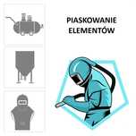 Piaskowanie elementów. Szkielkowanie, Sodowanie , malowanie .