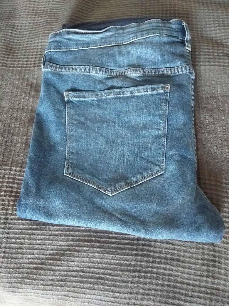 Spodnie/Jeansy ciążowe H&M Skinny High Rib MAMA XL