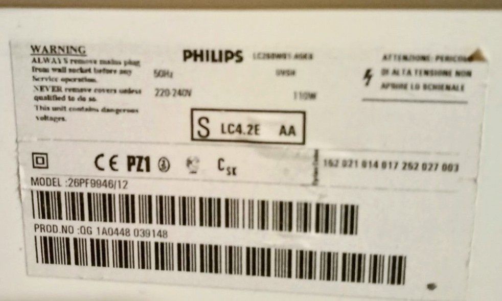 philips 26pf9946/12 телевізор