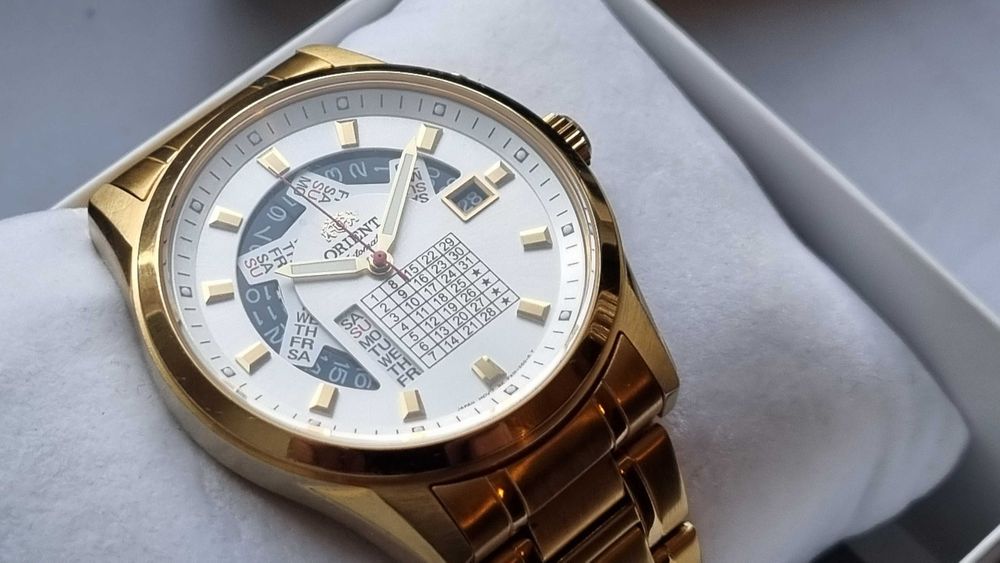 Orient Multi Year Calendar - Gold Edition- Bardzo dobry stan !
