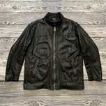 Кожаная куртка Zaffers Cafe Racer Black Leather Jacket