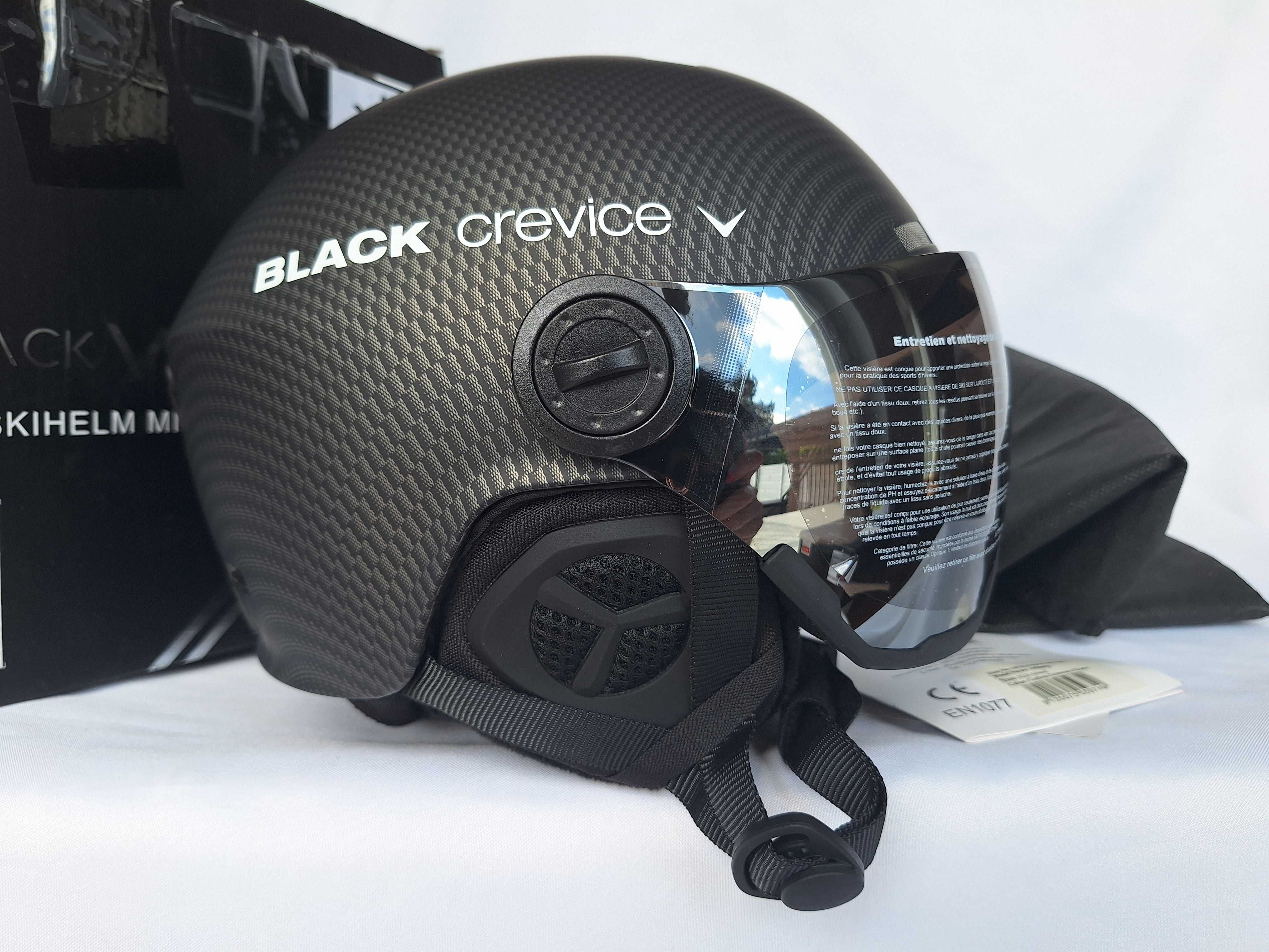 Kask narciarski Black Crevice Arlberg Carbon Black S 51-54cm