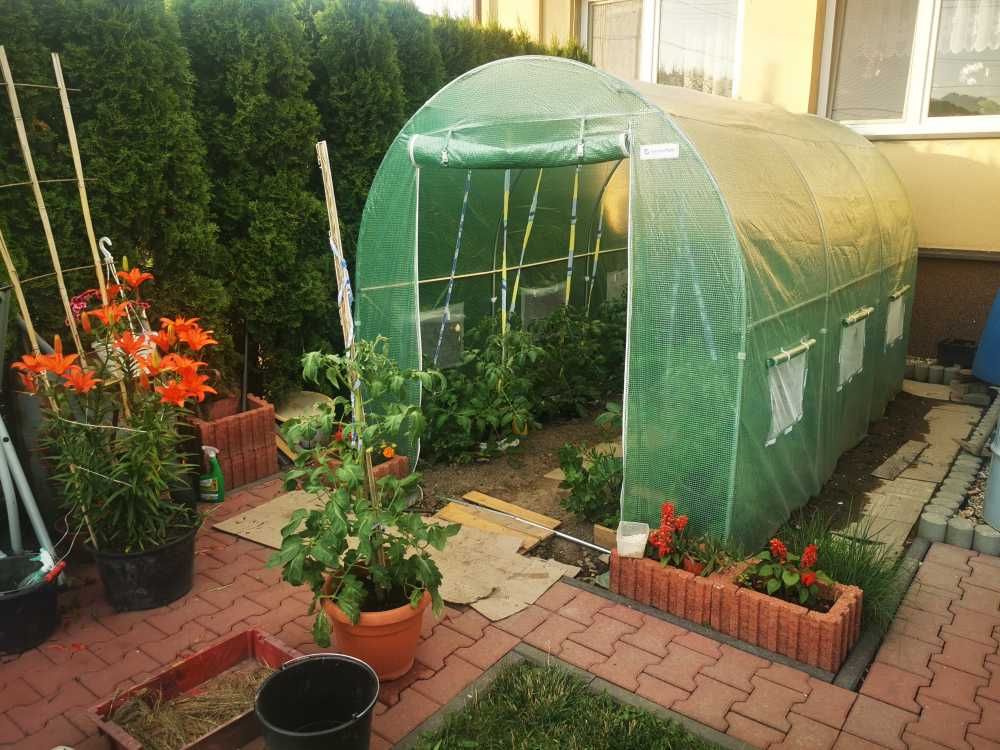 Tunel Foliowy Szklarnia 3x2x2m Gruba Mocna Specjalny filtr UV + STELAŻ