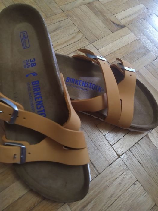 Birkenstock klapki skóra 38 nowe