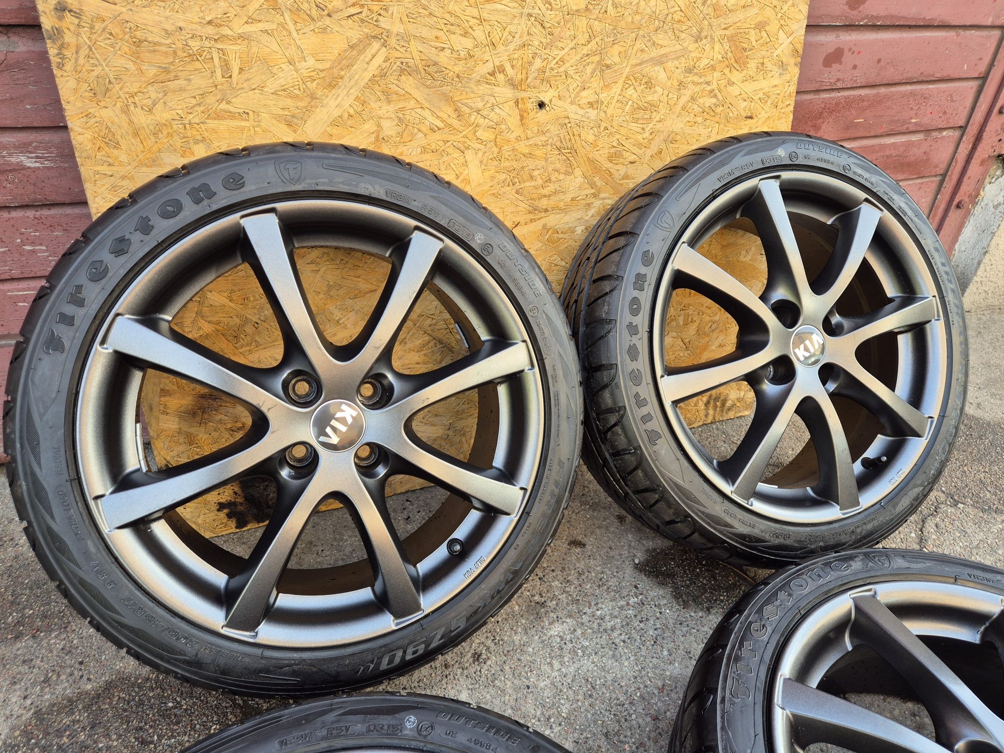 Felgi aluminiowe z oponami hyundai kia BORBET 4X100 205/45/17