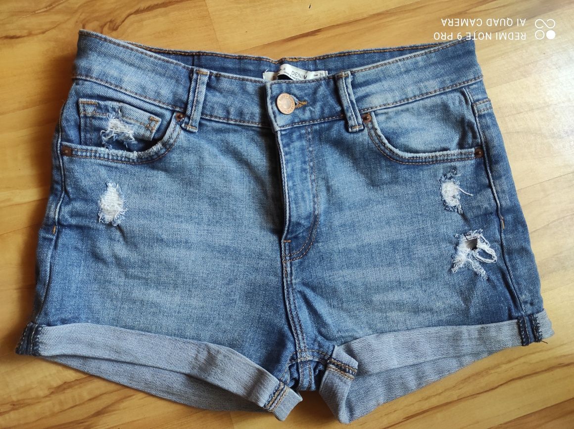 Bershka jeansowe szorty rozm 36