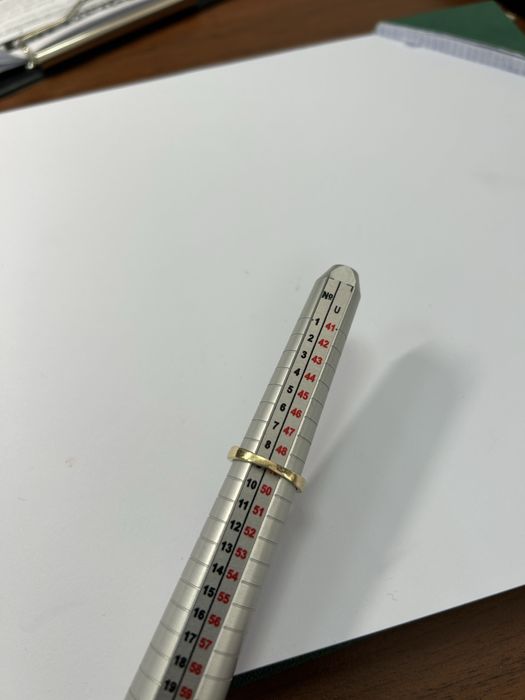 Klasyczny złoty pierścionek regulowany r 9 certyfikat