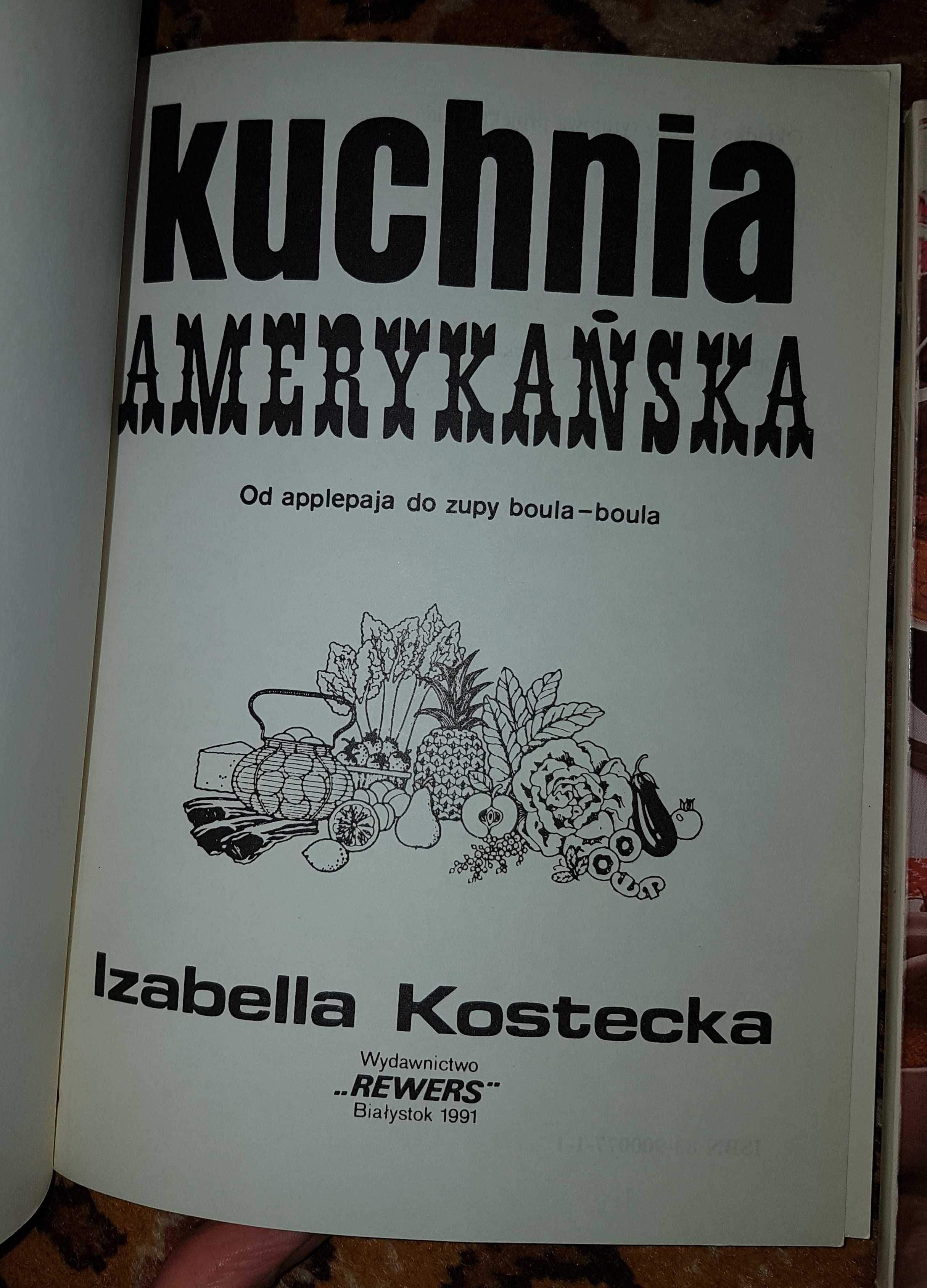 Zestaw 3 książek kuchnia amerykańska, węgierska i francuska