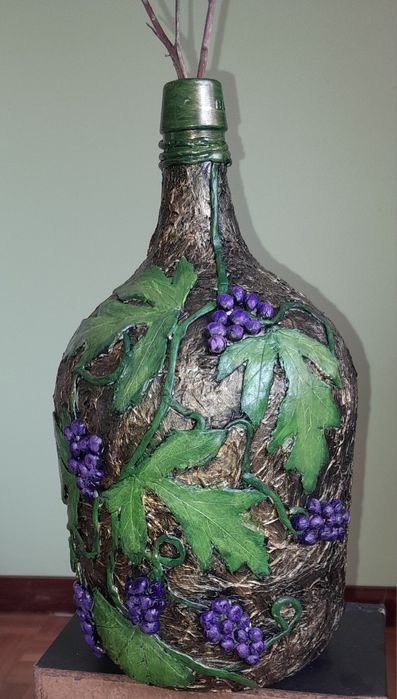 Garrafão pintado e decorado à mão