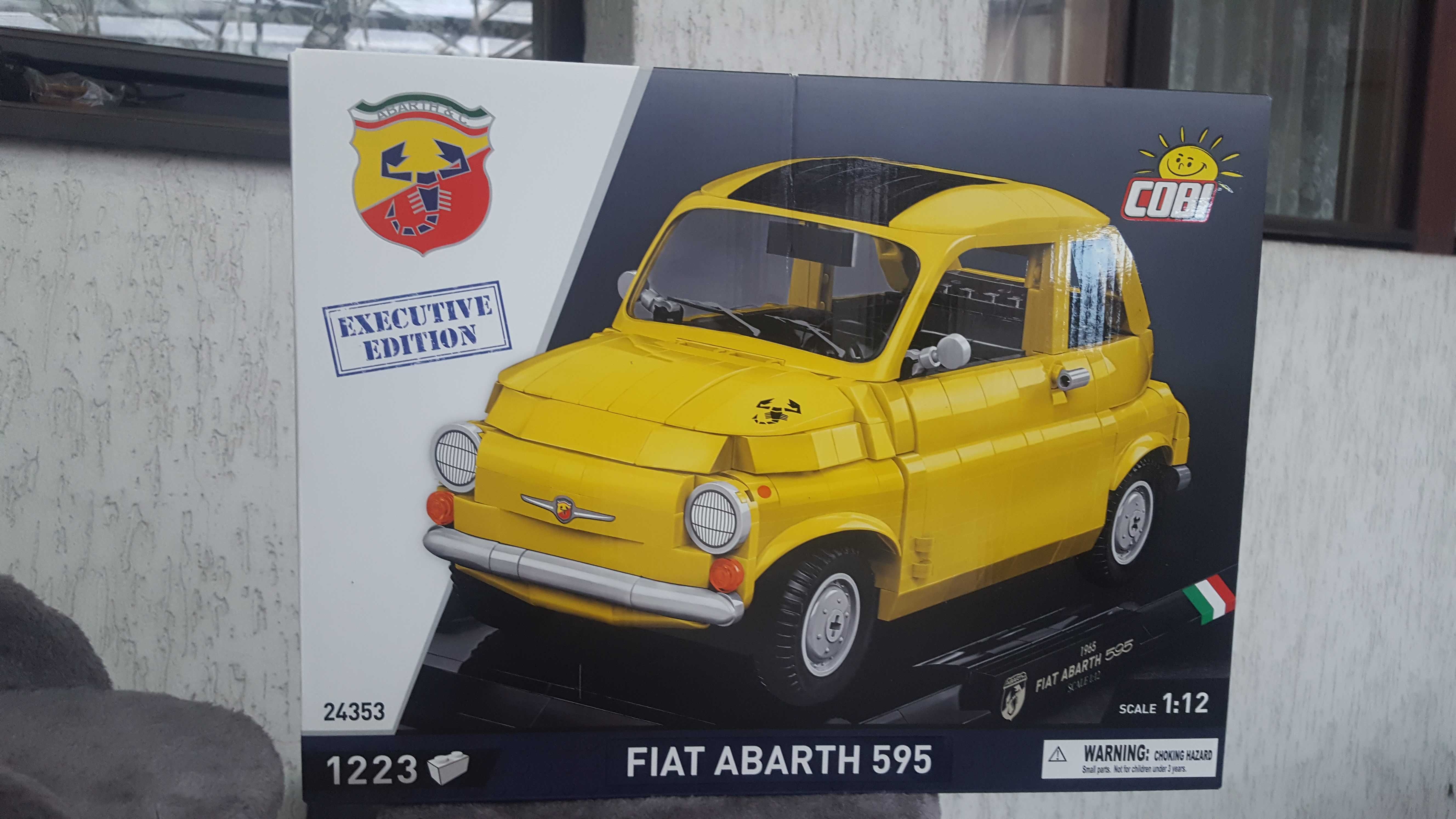 Cobi 24353 fiat abarth 595 żółty