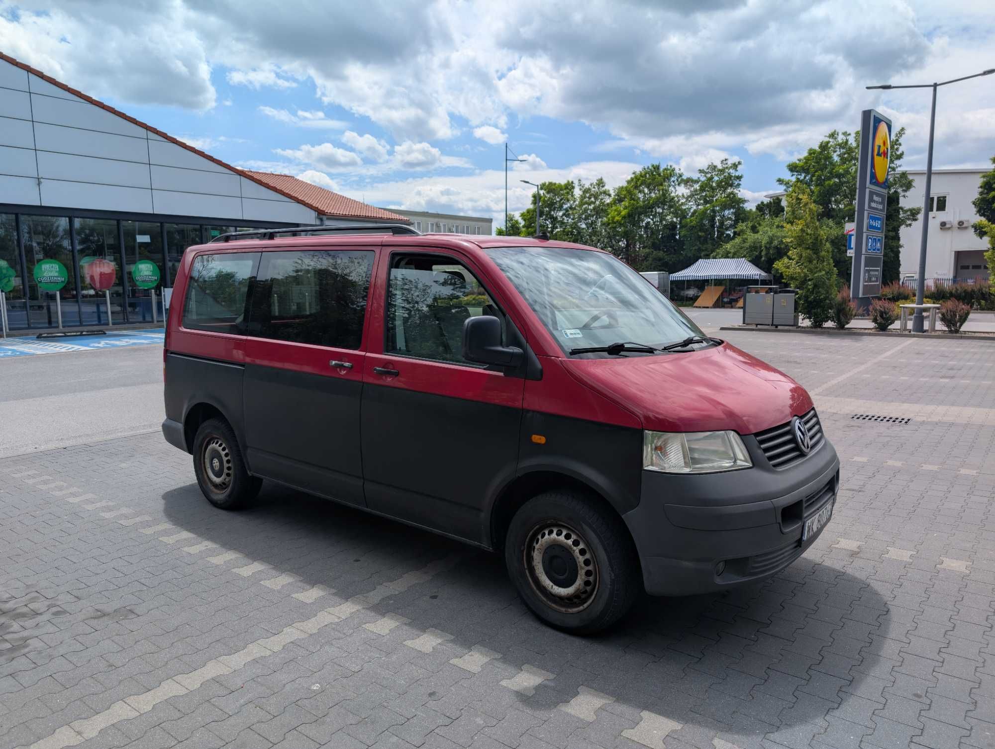 Volkswagen Transporter T5 2.5tdi 2004r. 3os. ciężarowy