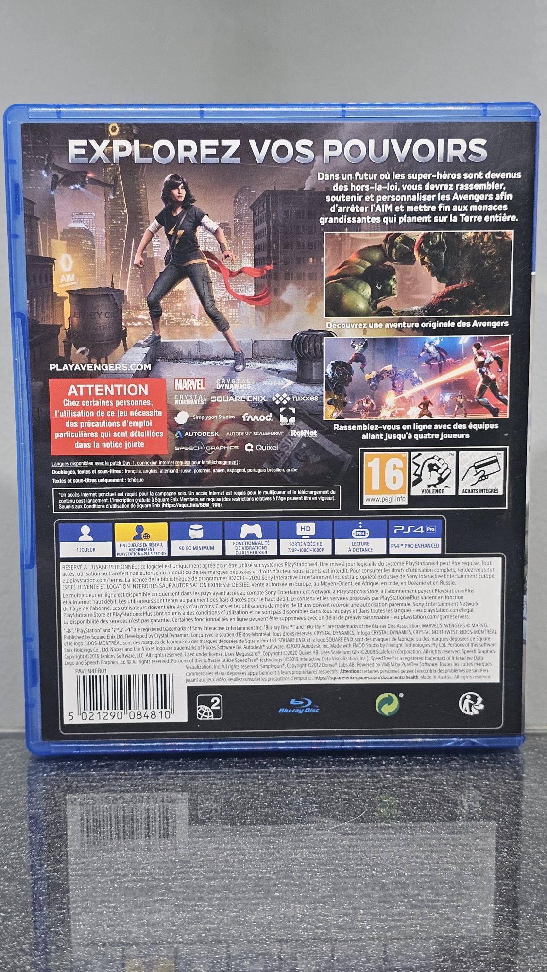 Marvel Avengers PS4 Playstation 4 Comics Superheroes