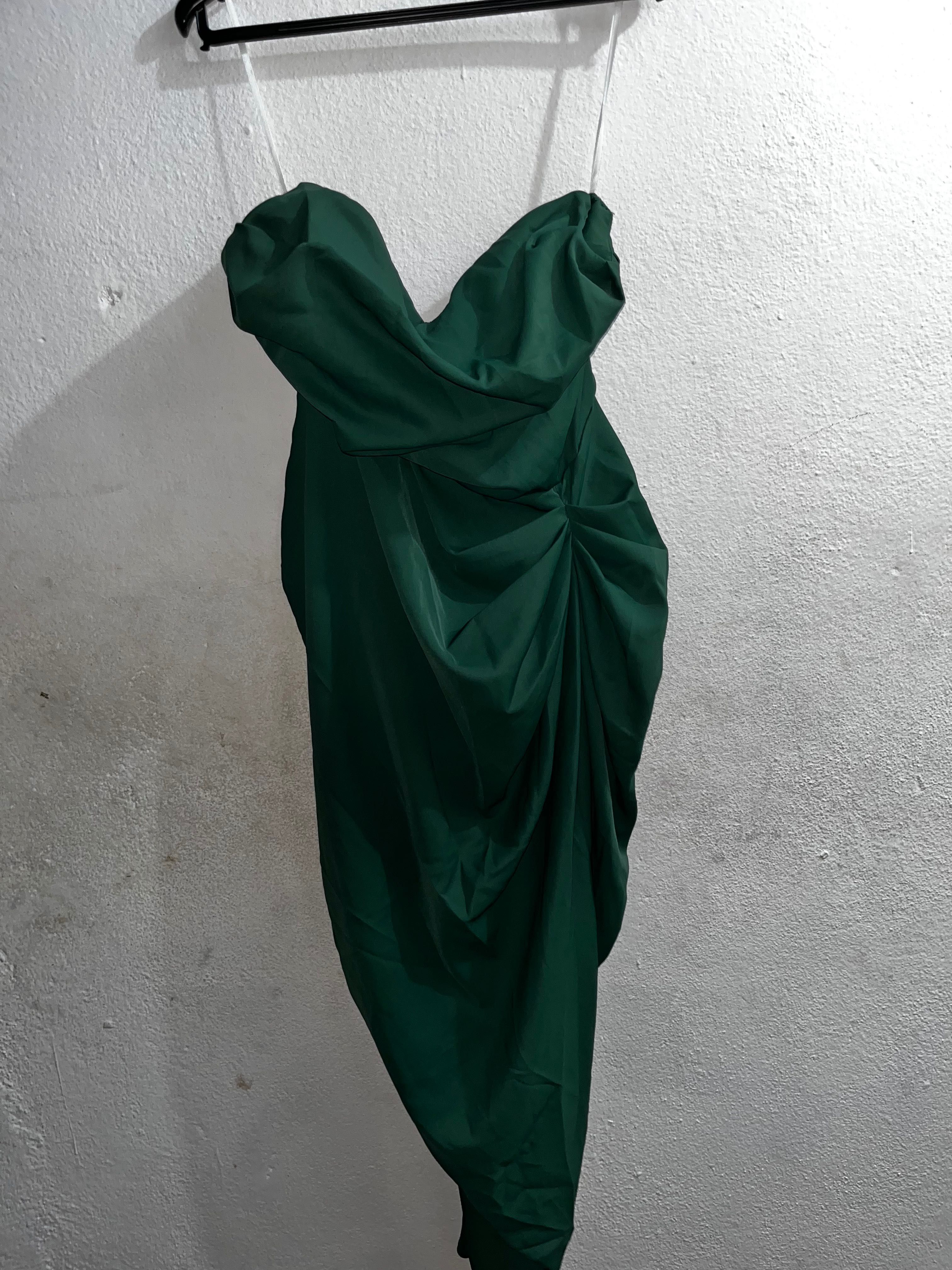Vestido verde de cerimónia