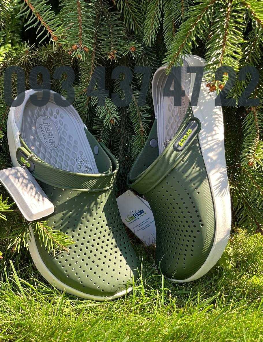 Чоловічі Крокси Сабо Crocs LiteRide Clog Army Crocs LiteRide