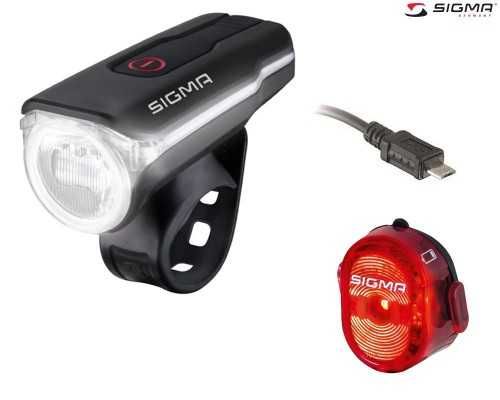 Велофара Sigma Sport Aura 60 USB / Nugget II Set (17750)