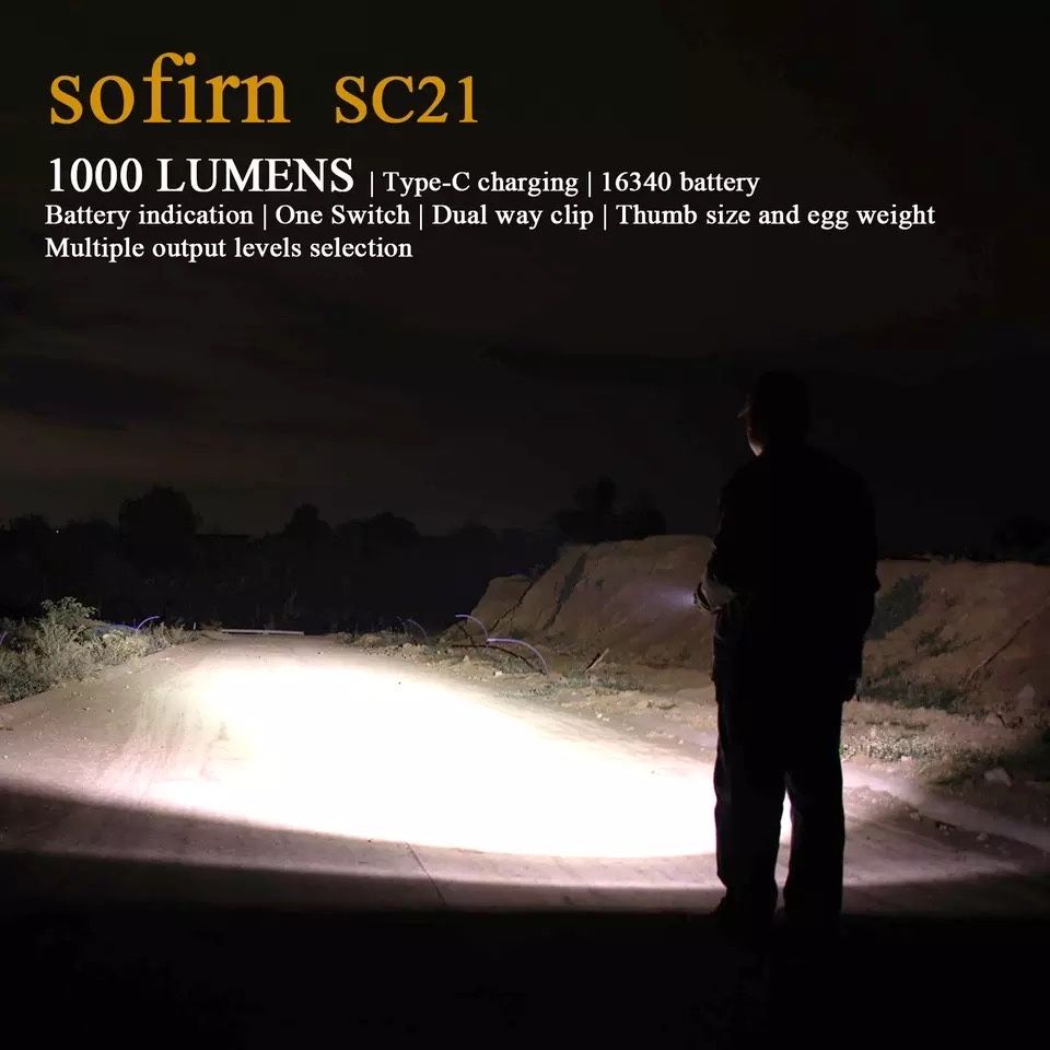 Sofirn SC21 Яскравий невеликий якісний ліхтарик.