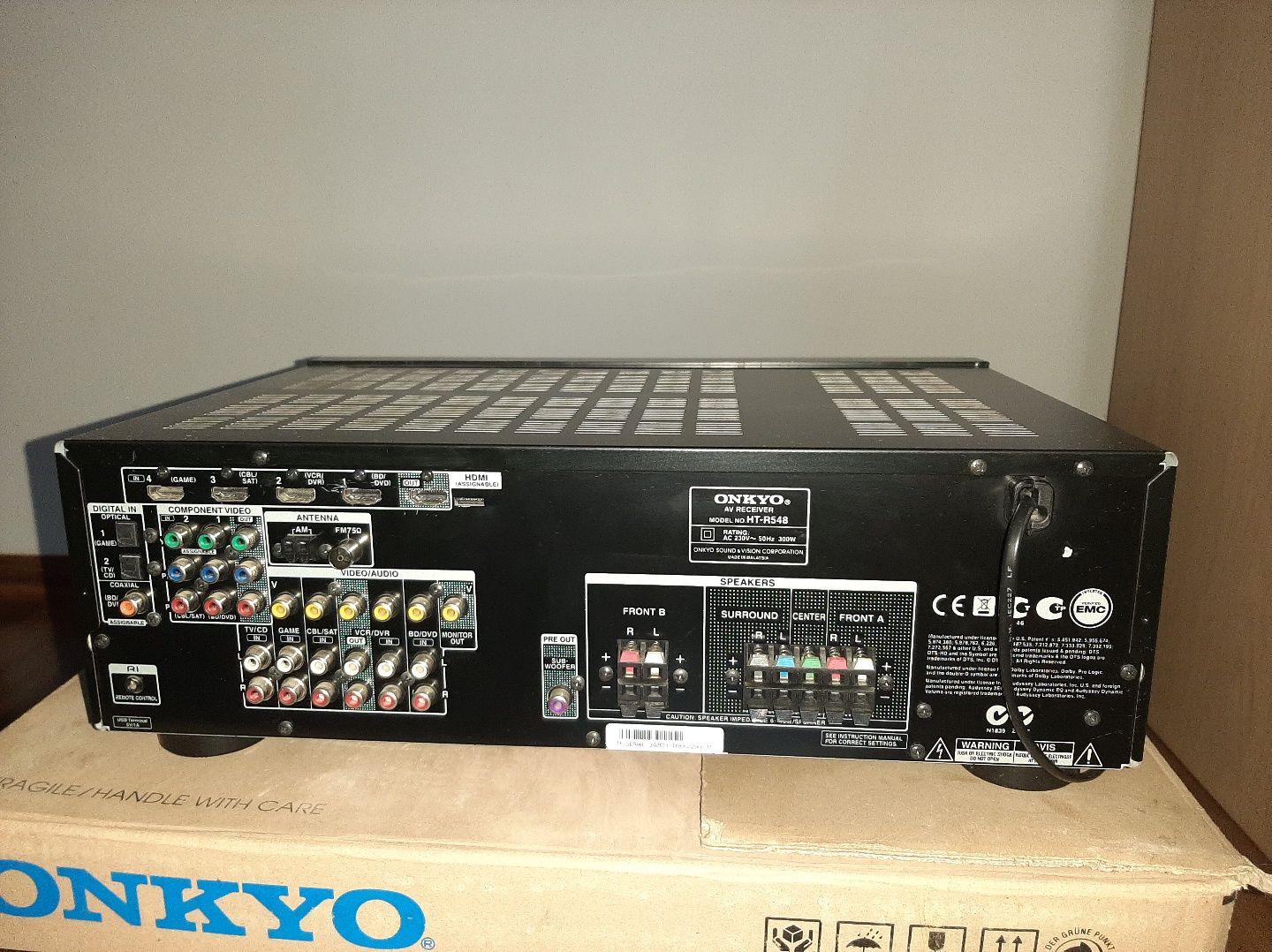 Amplituner ONKYO HT-R548 uszkodzony dźwięk