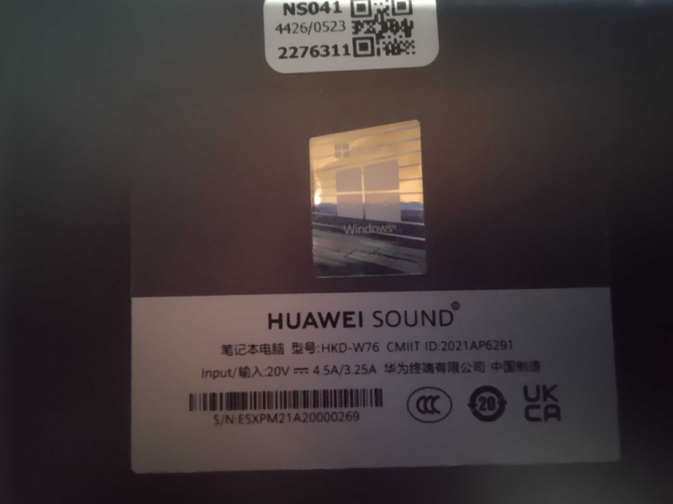 HUAWEI MateBook 14s HKD-W76 / Intel Core i7-11370H / 16GB RAM /1TB