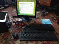 ПК в сборе+монитор+клавиатура+мышь(БЕЗ HDD) Рабочий офисный