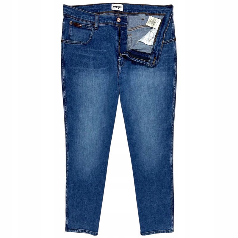 Wrangler Texas Slim Jeansy Męskie Spodnie Slim Fit Logowane r. W38 L30
