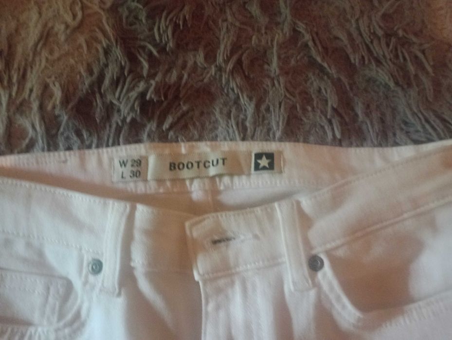 SPODNIE Big Star białe nowe W29 L30 ADELA BOOTCUT 814