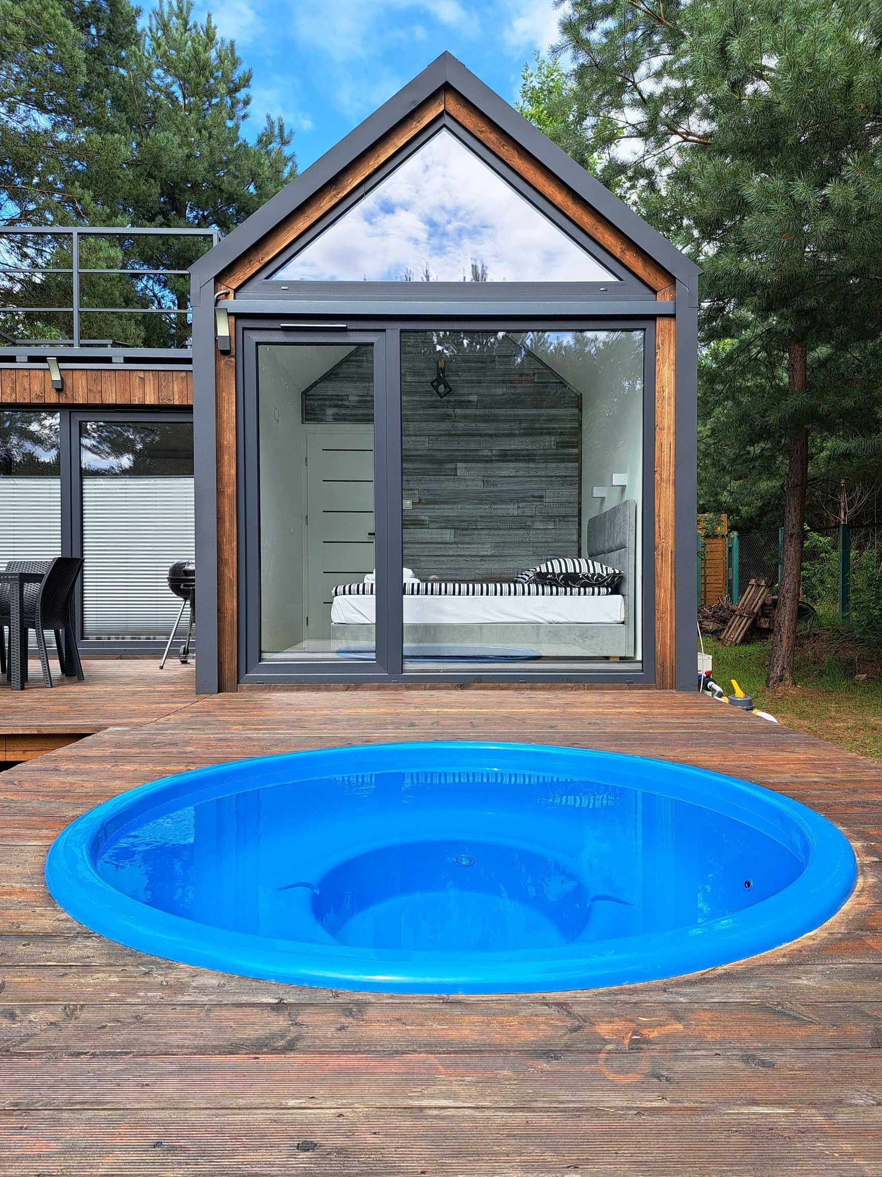 Domek Chańcza 6os. Noclegi, Klimatyzacja, Jacuzzi, Agroturystyka