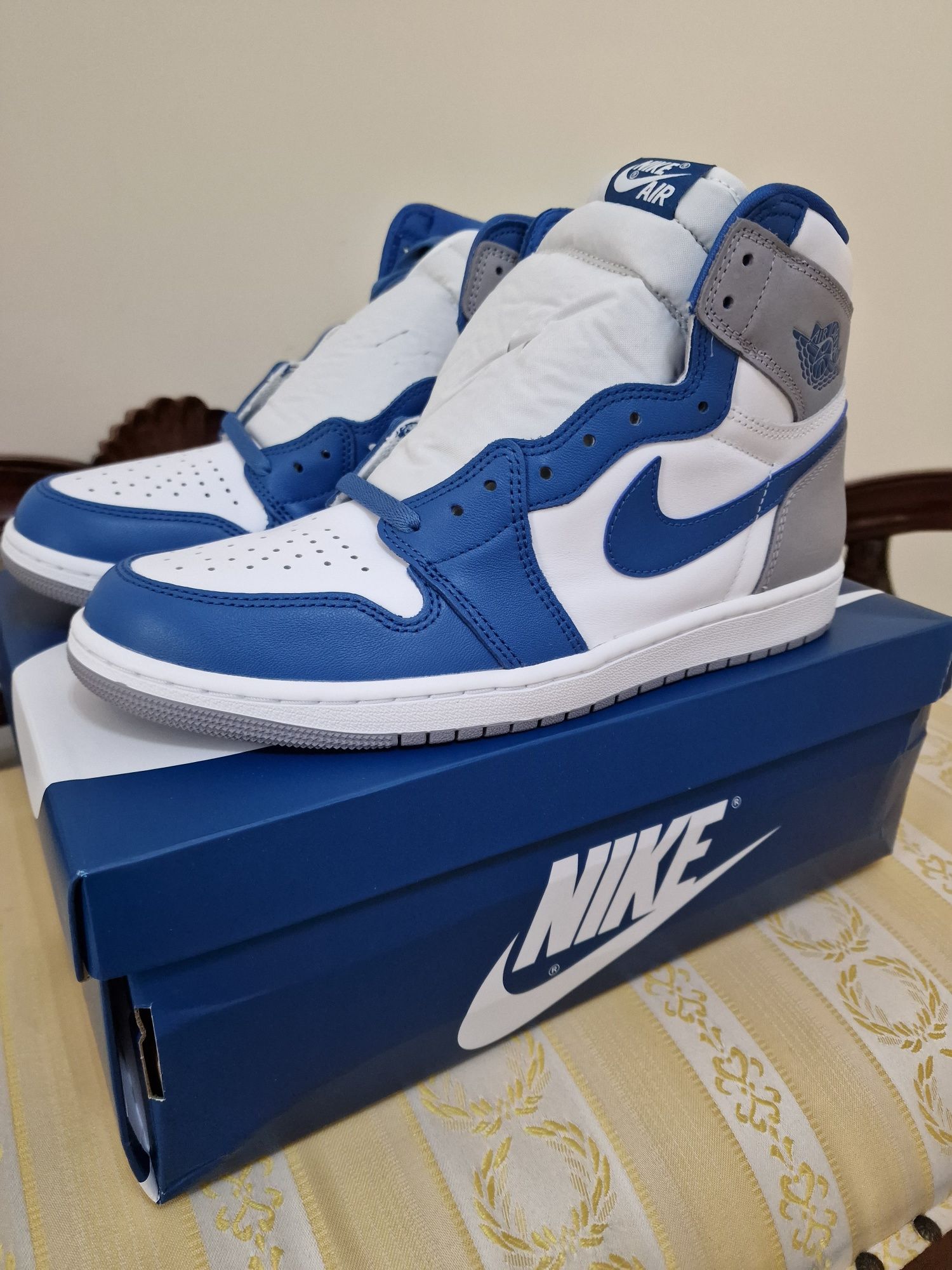 Nowe buty Nike Air Jordan 1 True Blue Retro 45