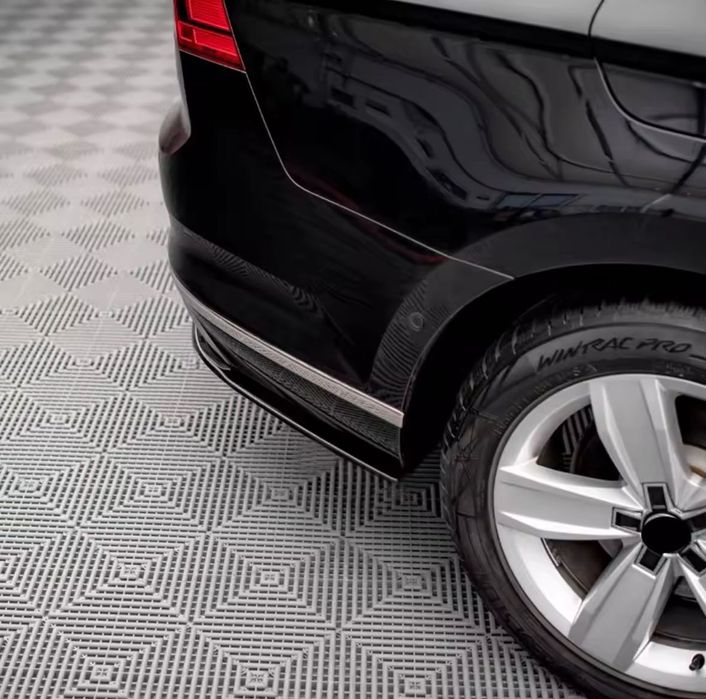 Накладка на задний бампер диффузор Volkswagen Passat B8.5 губа бампера