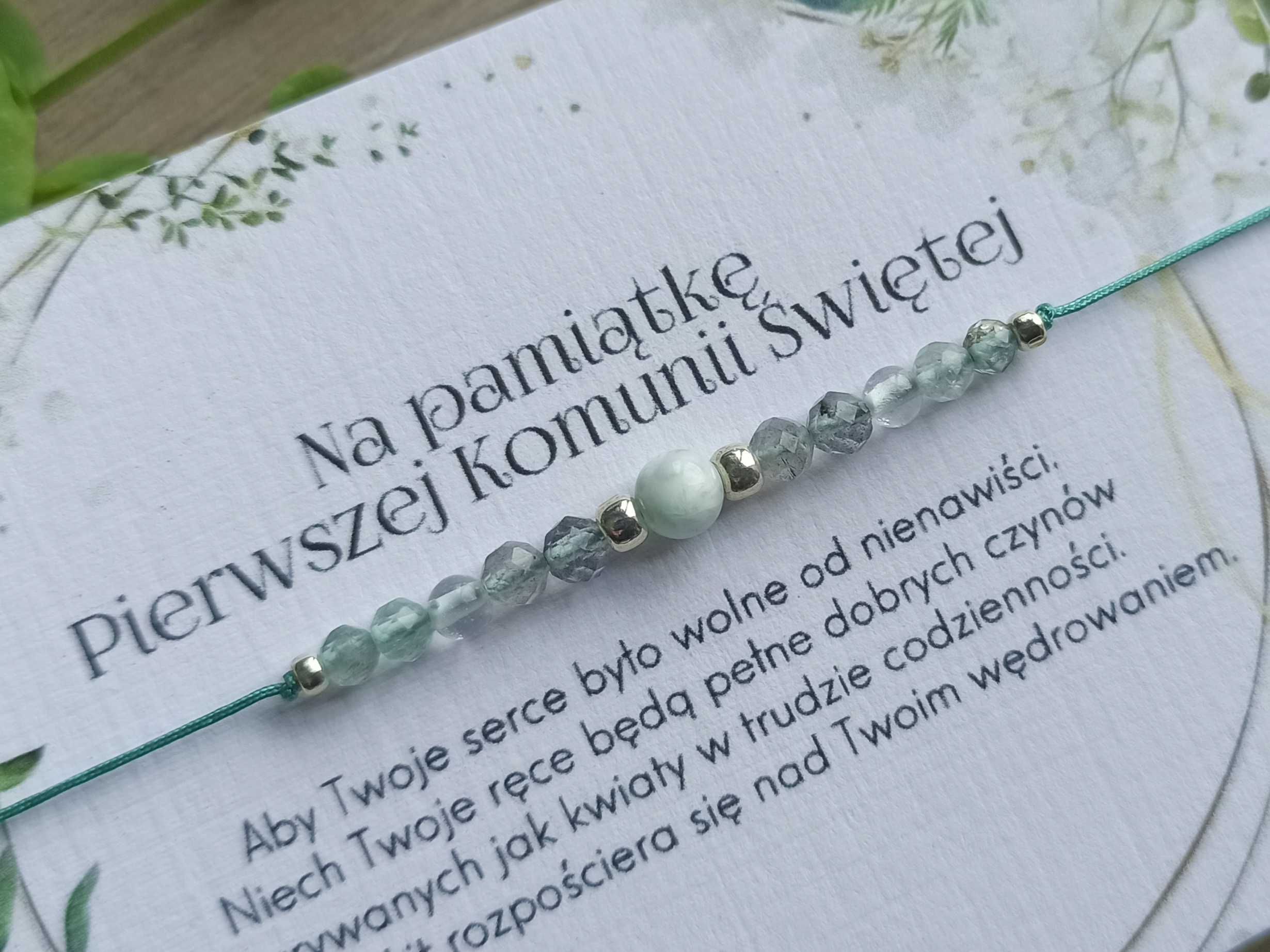 Bransoletka na szczęście. Prezent na Komunię, Pierwsza Komunia Święta