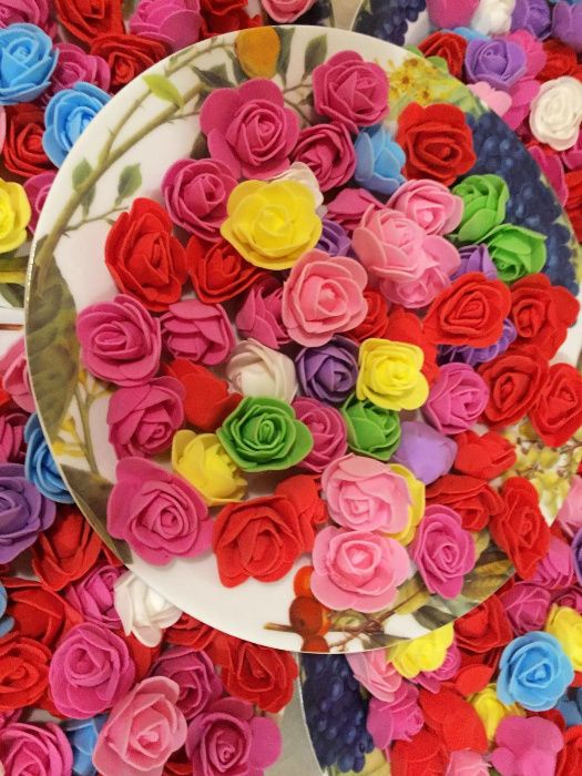 Продаю искусственные цветы 100шт лот- для свадьбы и других праздников