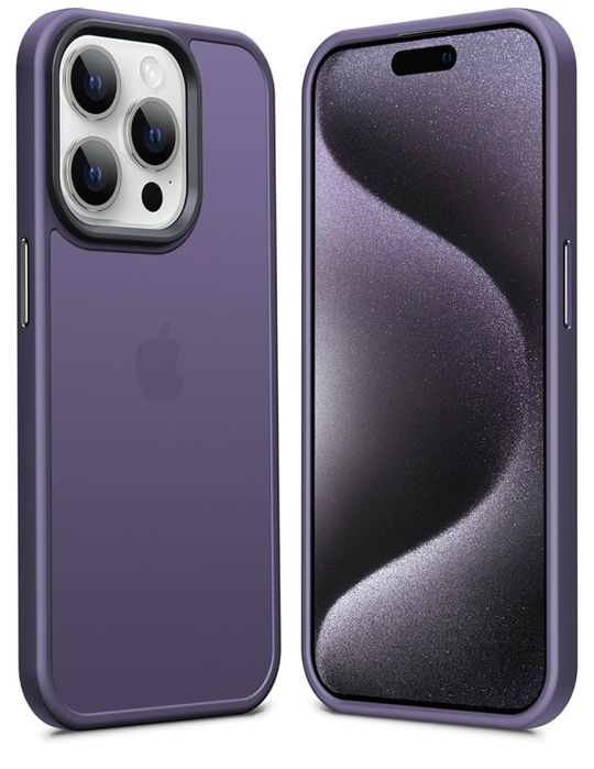 Capa Anqrp Roxa para iPhone 15 Pro
