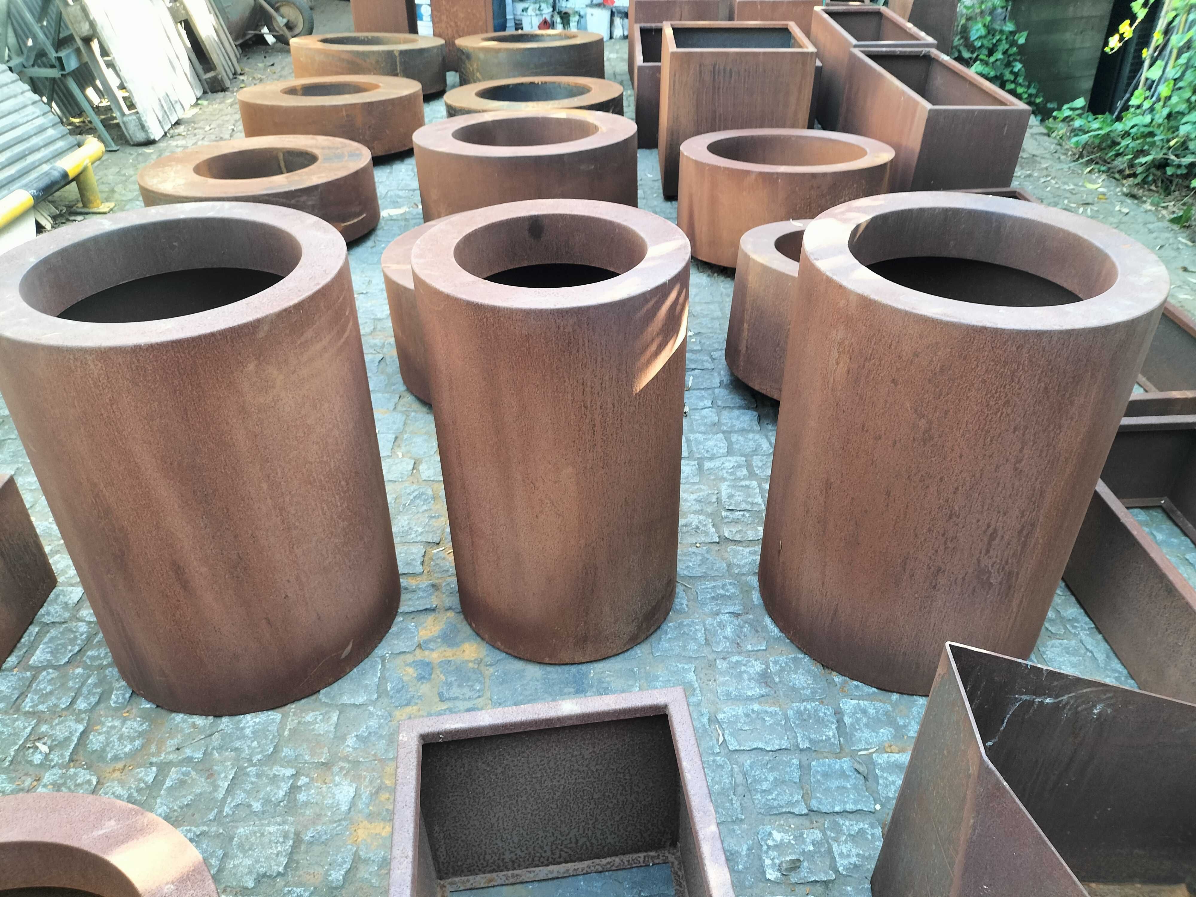 Floreira Vaso Chapa Corten Ferrugem