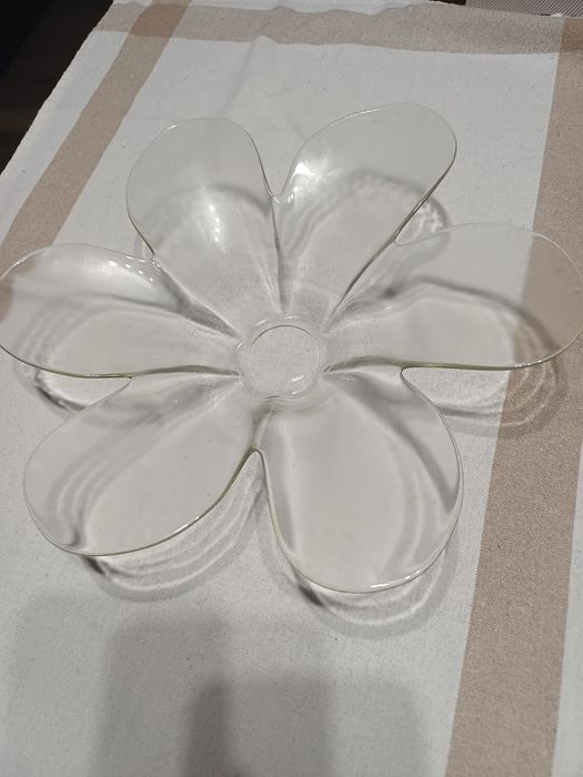 Miska misa dekoracyjna szkło kwiat