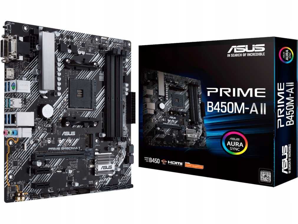 Płyta główna ASUS PRIME B450M-A II mATX AMD AM4 4xDDR4 M.2
