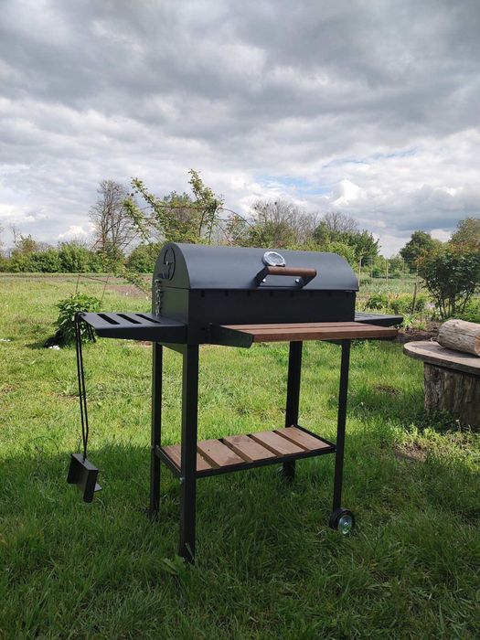 Надійний мангал 4 мм з решіткою-гриль і термометром. Гарантія 1 рік‼️