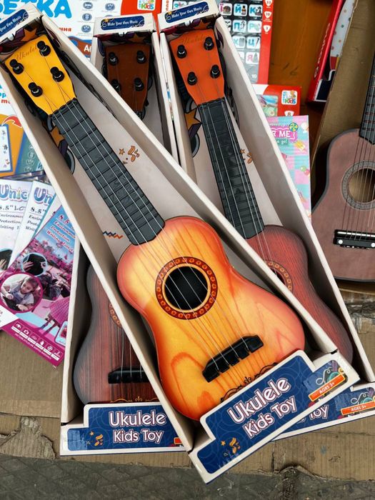 Дитяча гітара 40 см/Деревяная детская гитара 40 см