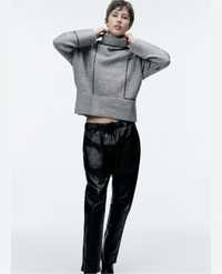 Сірий шерстяний светр під горло Zara Розмір Xs
