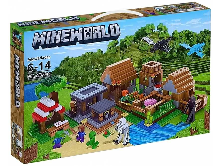 Лего Майнкрафт Деревня жителей с Драконами, 938 деталей Lego MINECRAFT