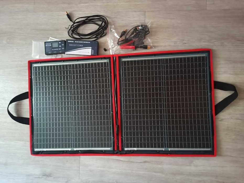 Сонячна панель Dokio 80W нова з контролером та перехідниками