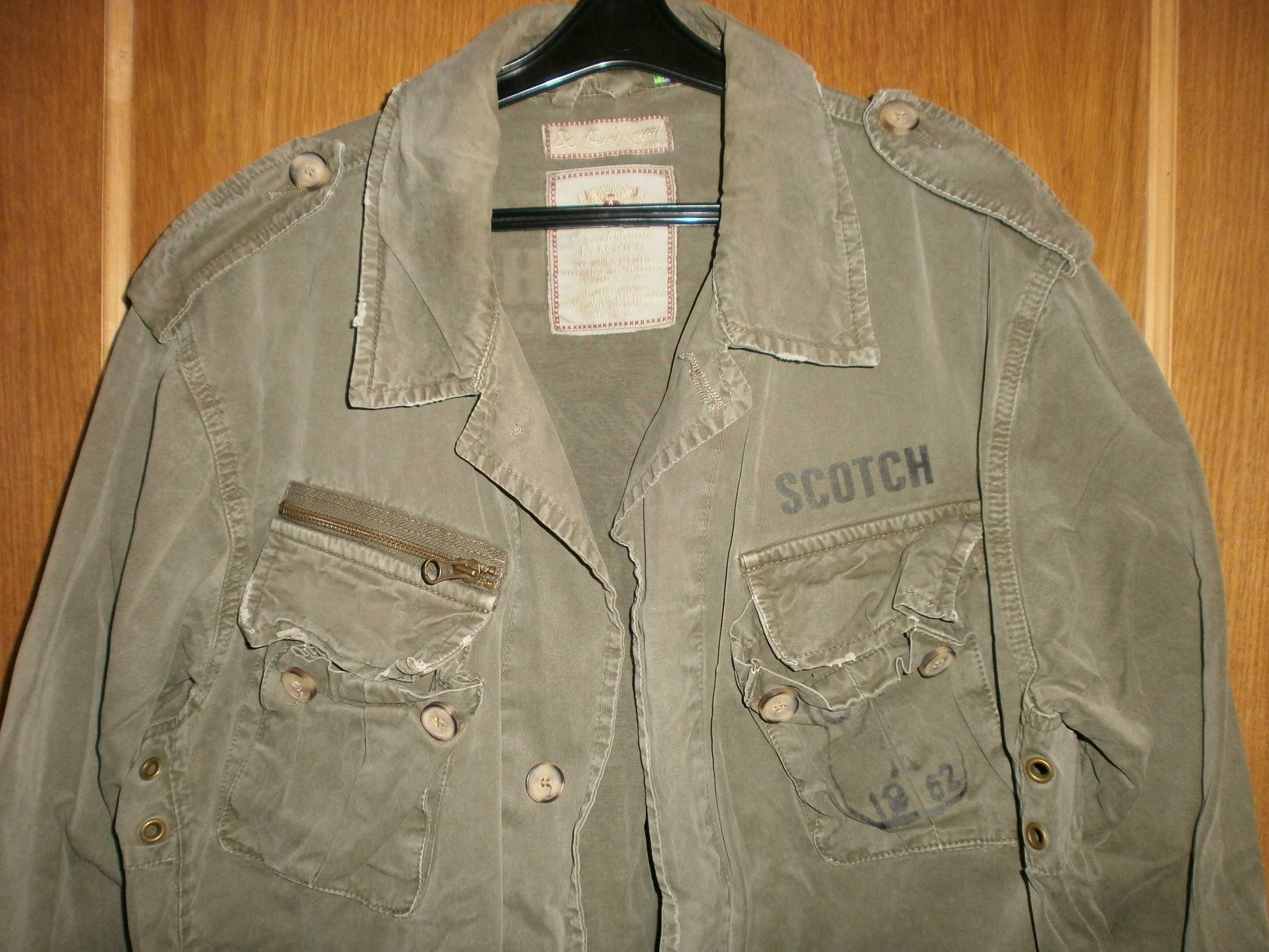 Куртка ветровка Scotch&Soda, олива, разм. XXL, наш 54-56. ПОГ-62 см