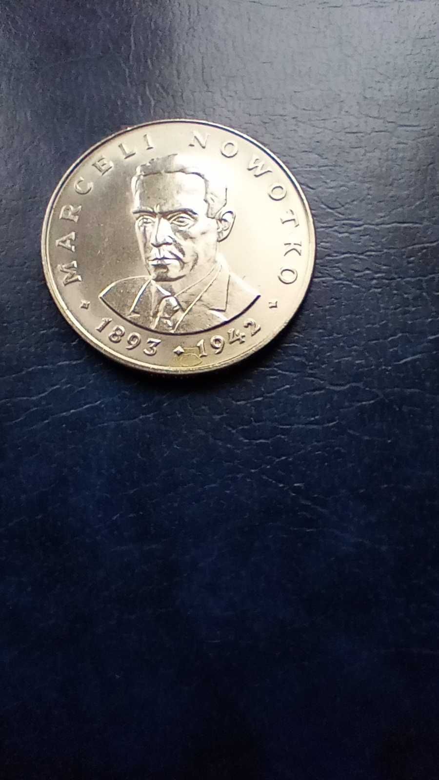 Stare monety 20 złotych 1975 Nowotko PRL stan menniczy