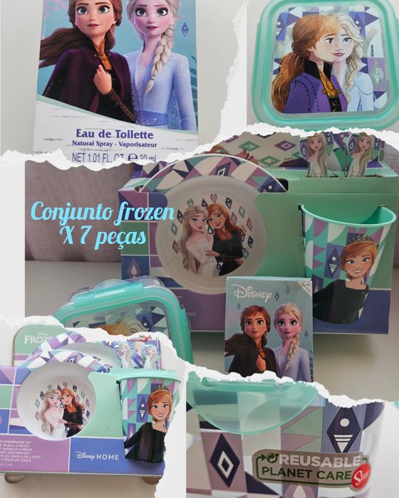 Conjunto Frozen composto por 7 peças