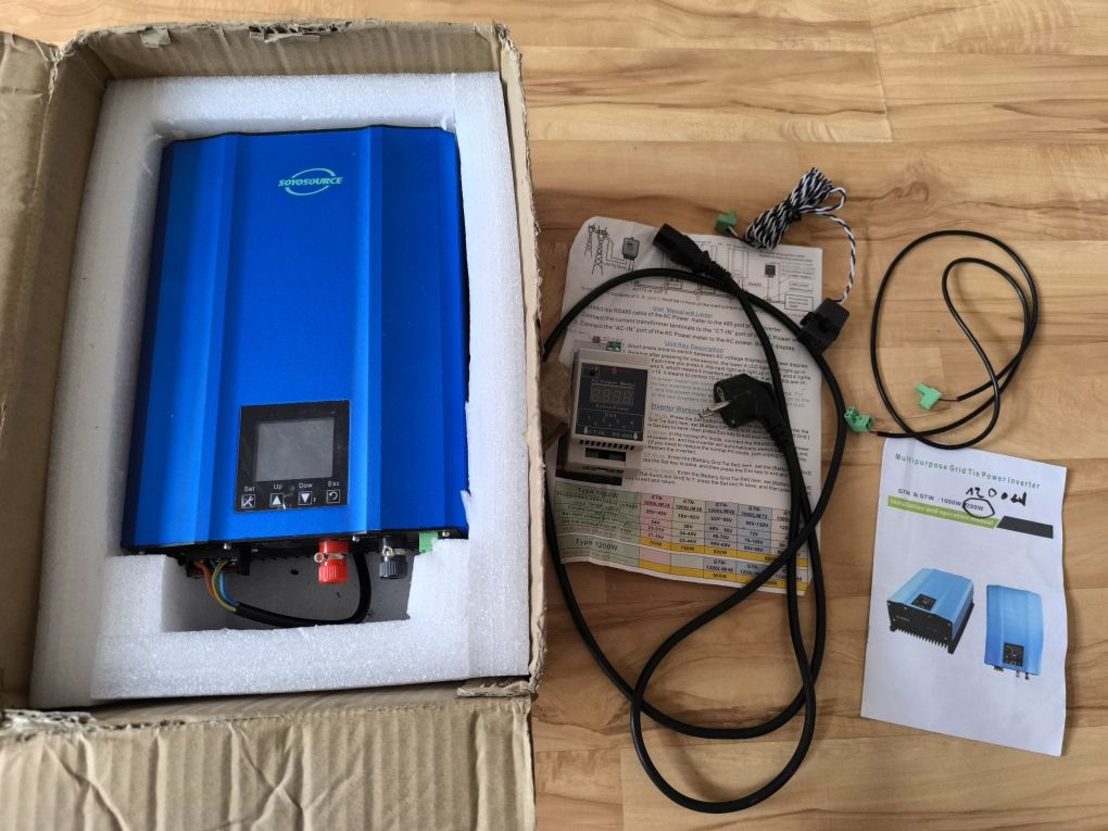 Inwerter 1200W MPPT 48V PV Grid Tie z Limiterem SoyoSource Zero Export