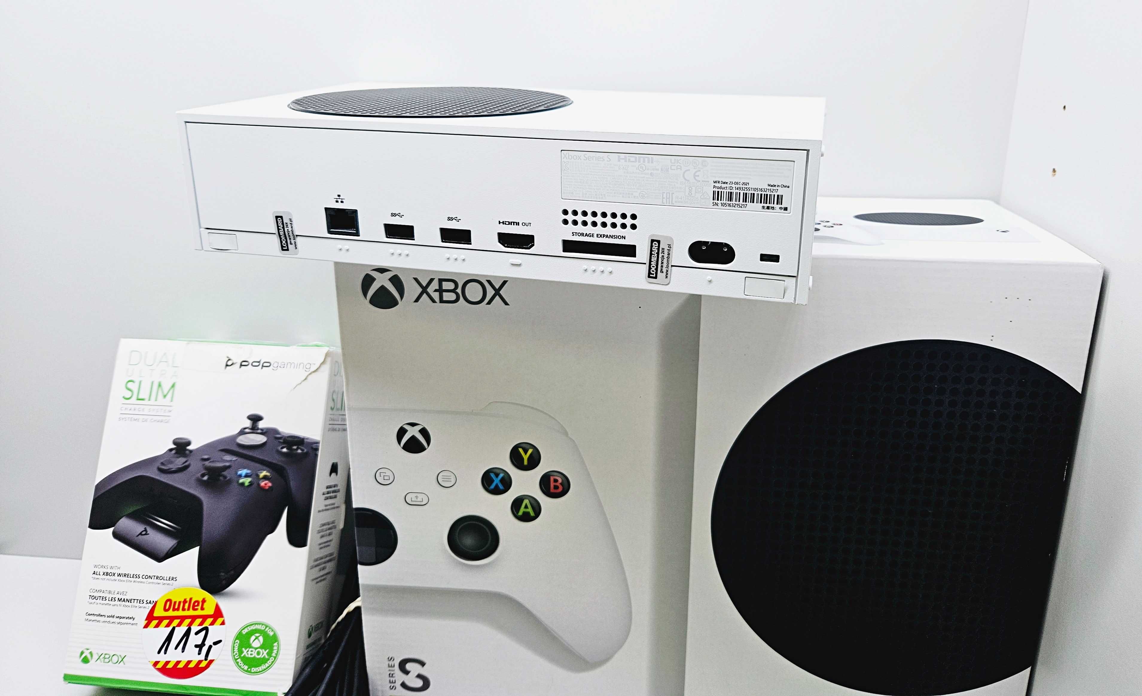 Konsola Xbox Series S 512gb 2pady pilot podstawka mega zestaw