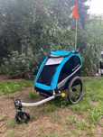 Przyczepka rowerowa BURLEY D'LITE X SINGLE AQUA